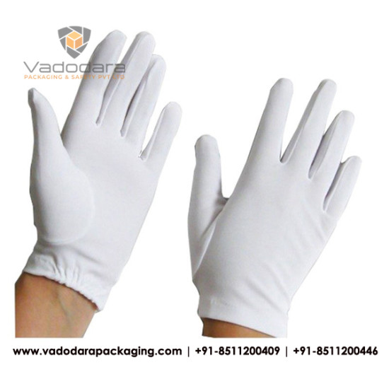 Hosiery Double Layer Hand Gloves - 12 PAIRS