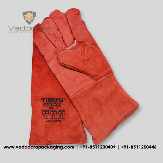 TIGO'S LH01-RED LEATHER HAND GLOVES