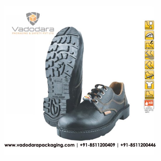 Veto-Power Leather Nitrile Rubber Safety Shoes